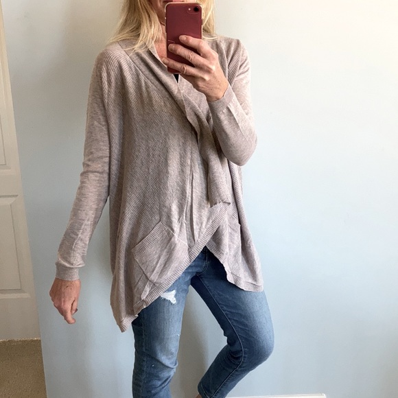 Long Sleeve, Ribbed Knit Open Cardigan - Picture 7 of 10